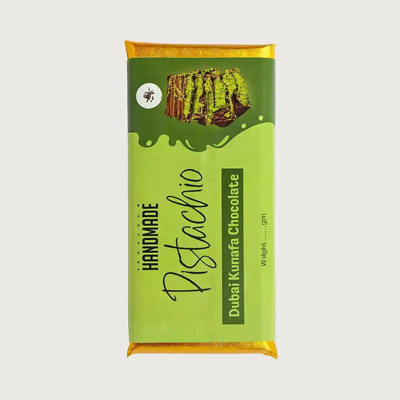 Dubai Kunafa Chocolate Bar (Thick – 420g±) - Image 4